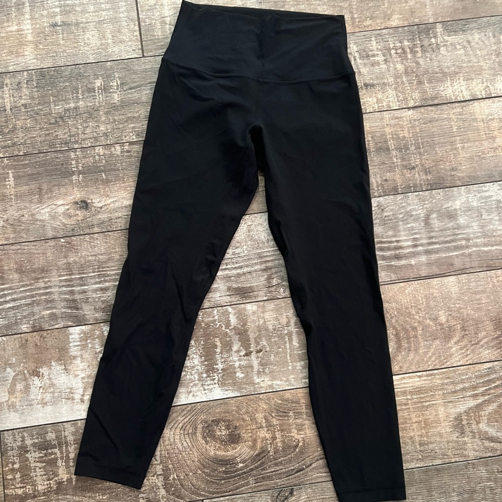 Lululemon  Align high rise 25” ribbed black leggings